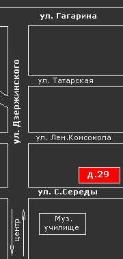 Схема проезда в фирму САПСАН в Рязани